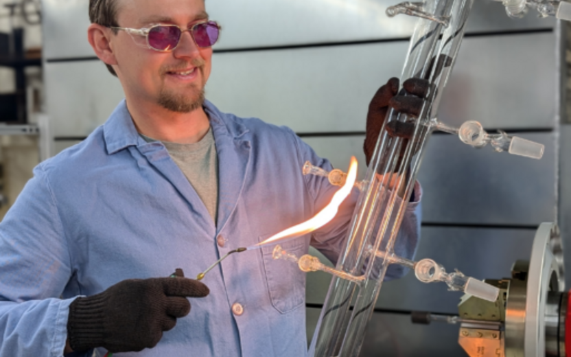 Sean Donlon, University scientific glass blower