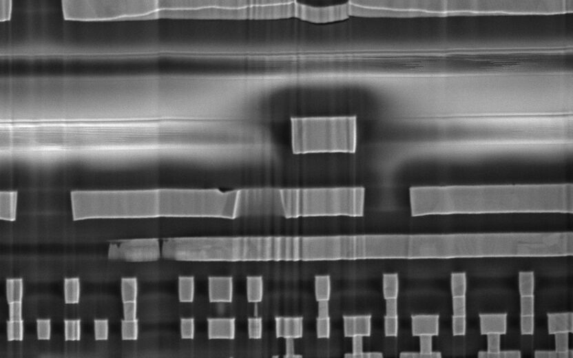 Via notch high magnification