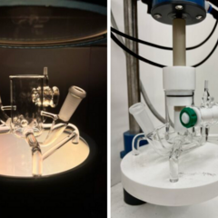 Through consultation with the scientific glassblower, improved electrochemical cell design for durability and ease of use