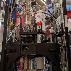 Full view of the Thermo Andromeda scanning transmission electron microscope (STEM).